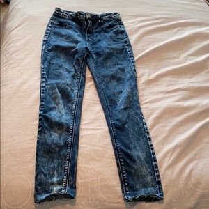 AEO Sky High Acid Wash Jeggings
